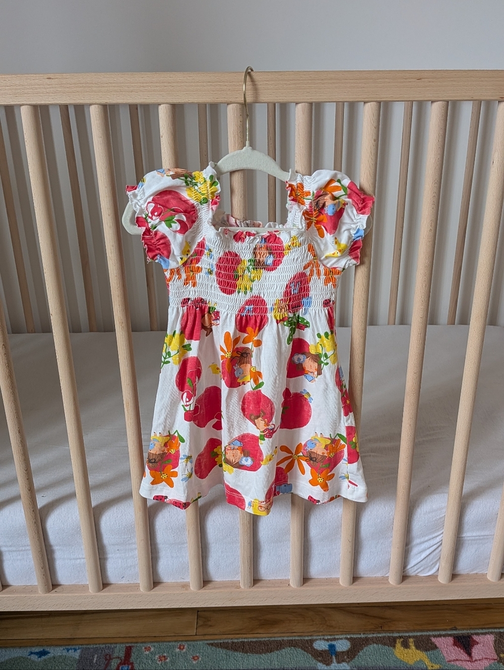 Mayoral 🇪🇸 - 12M - Luxury 100% Cotron Baby Summer Dress Colourful Garden